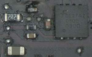 Corroded Macbook Components